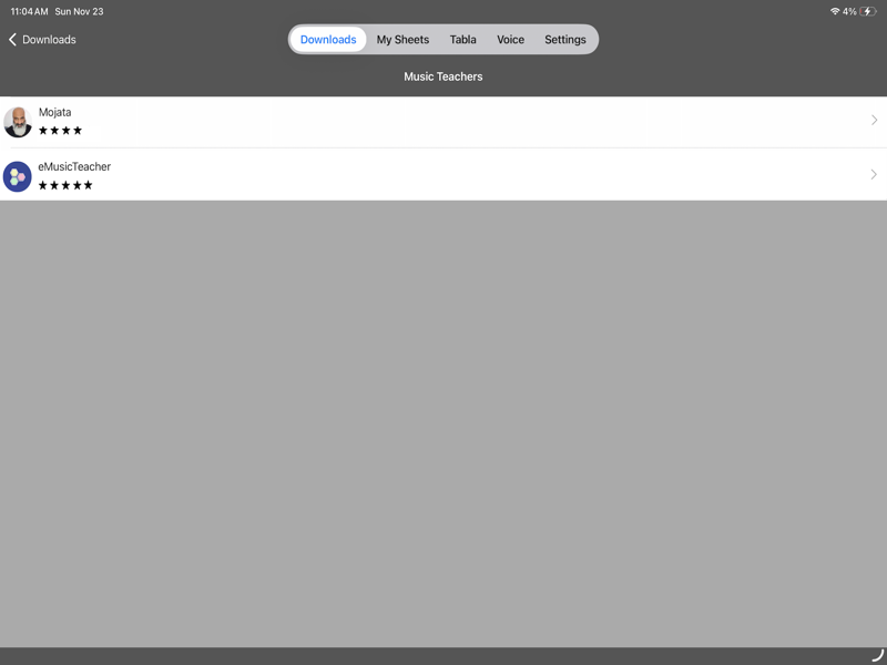 iPad - Music Sheets from Teachers