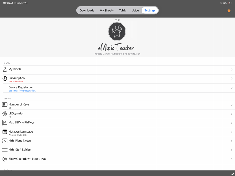 iPad - Device & App Settings